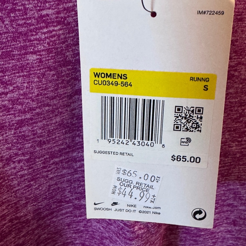 Nike Heathered Purple Women's Top - Picture 2 of 2